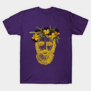 Bearded Dude with Flower Crown T-Shirt